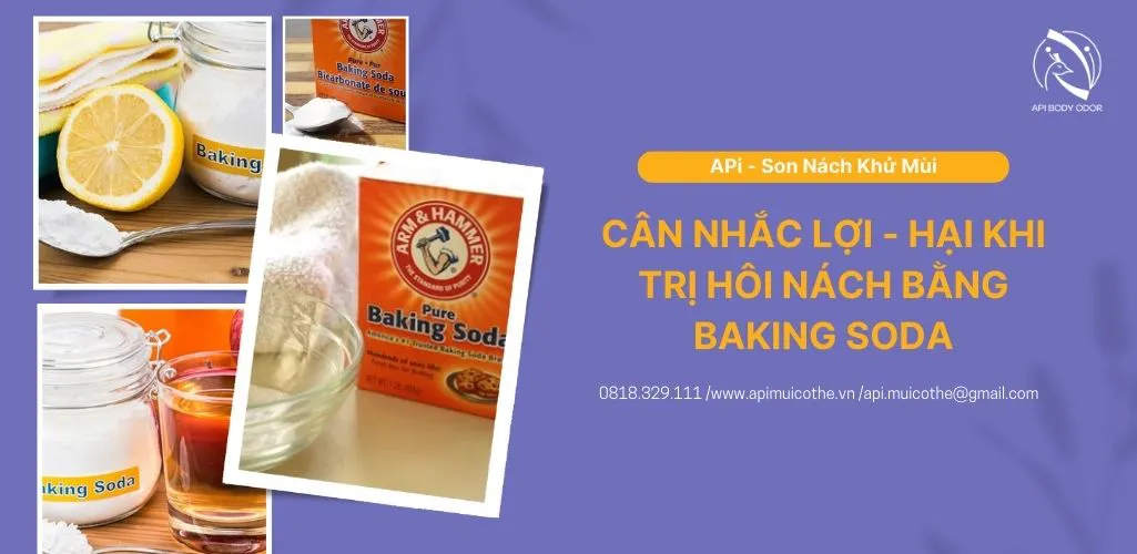 Trị hôi nách bằng baking soda: Cân nhắc lợi và hại trước khi áp dụng