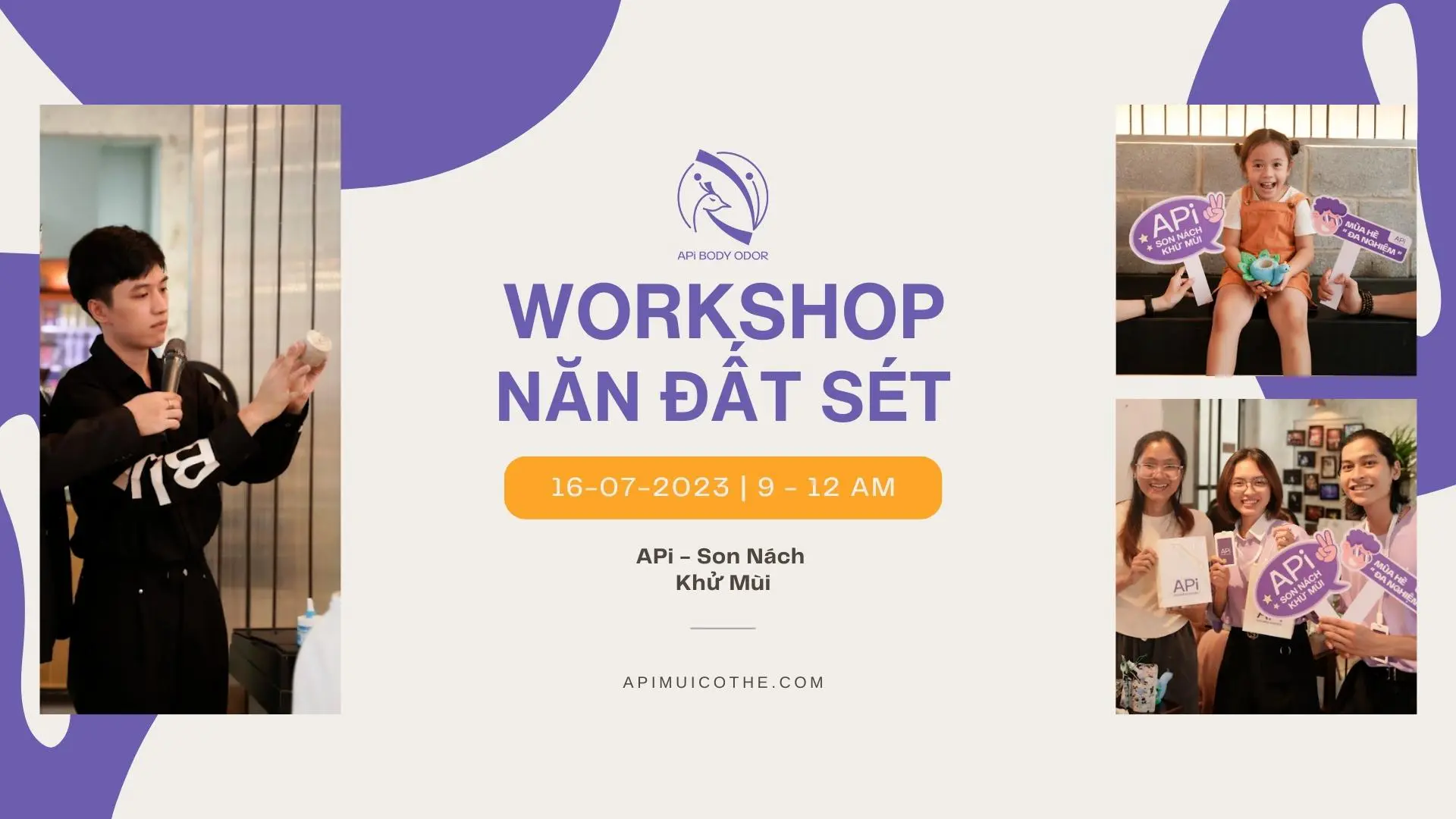 WORKSHOP MÙA HÈ ĐA NGHIỆM - NẶN ĐẤT SÉT BIỂU TƯỢNG CON CÔNG APi